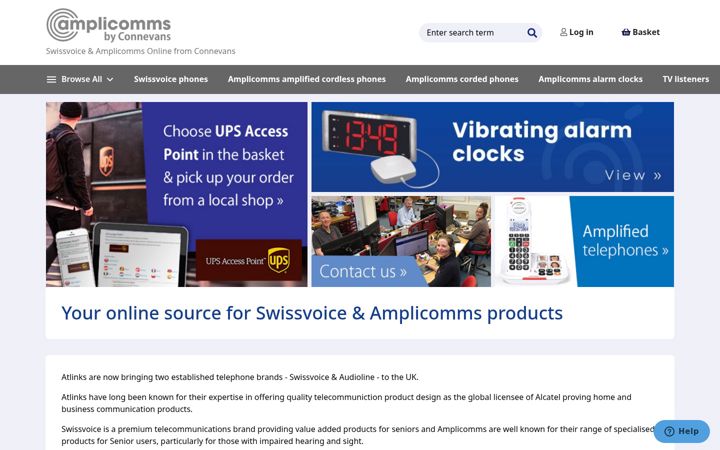 Screenshot of amplicommsonline.co.uk