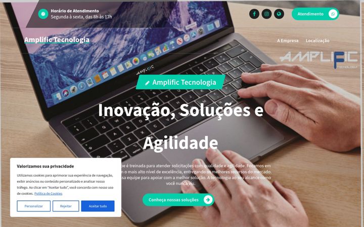 Screenshot of amplifictec.com.br