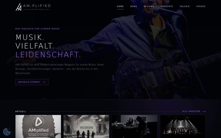 Screenshot of amplified-mag.de