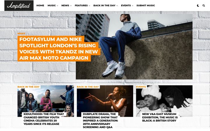 Captura de pantalla de amplifiedmagazine.co.uk
