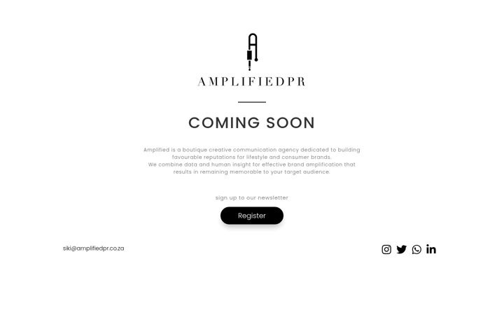 Екранна снимка на amplifiedpr.co.za