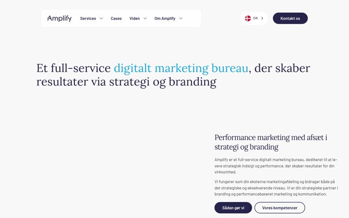 Screenshot stránky amplify.dk