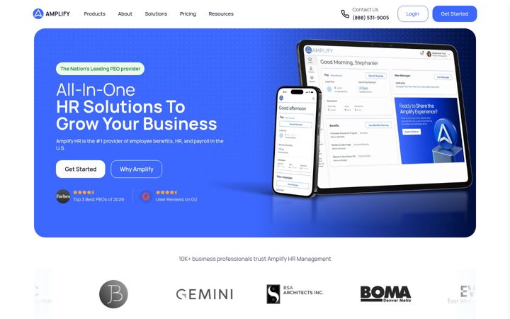 Screenshot of amplifyhr.com