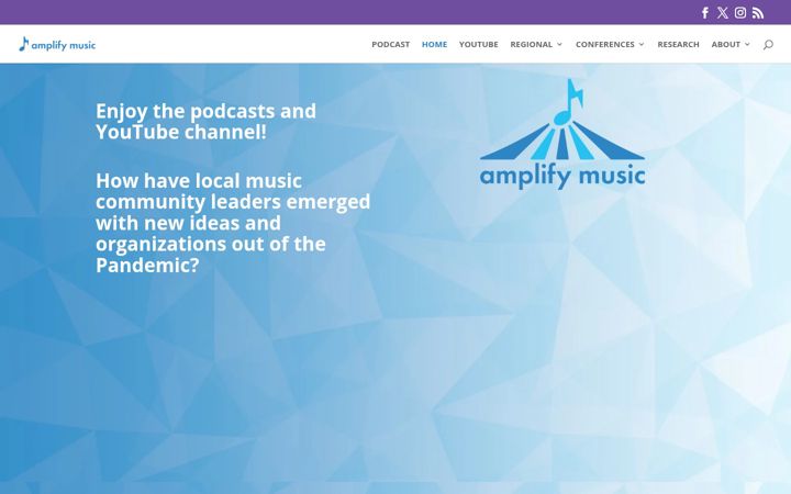 Screenshot of amplifymusic.org