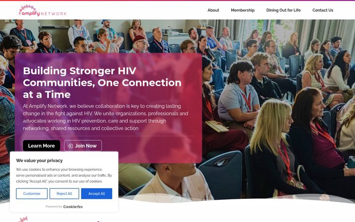 Screenshot of amplifynet.org
