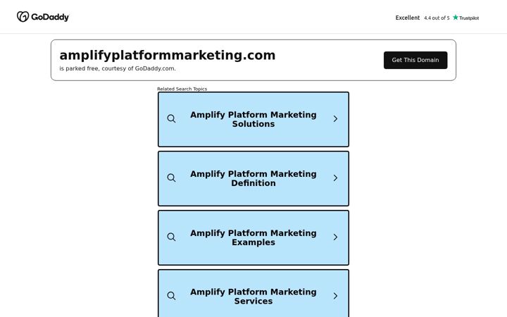 Screenshot of amplifyplatformmarketing.com
