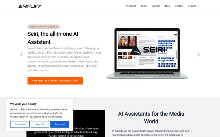 Screenshot of amplifysoft.io