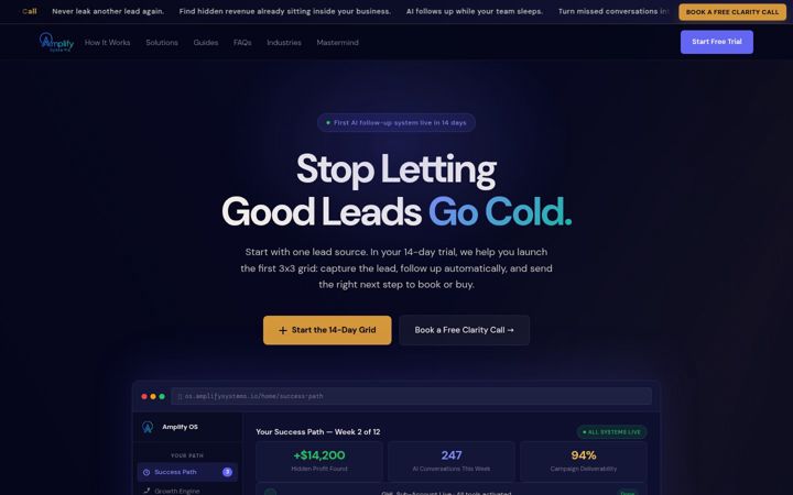 Screenshot of amplifysystems.io