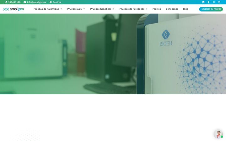 Екранна снимка на ampligen.es