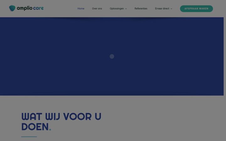 Zrzut ekranu ampliocare.nl