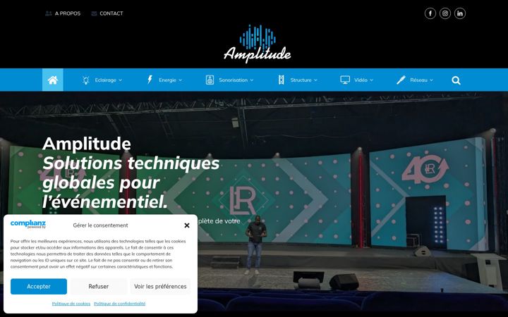 Screenshot of amplitude.fr