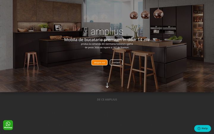 Screenshot of amplius.ro