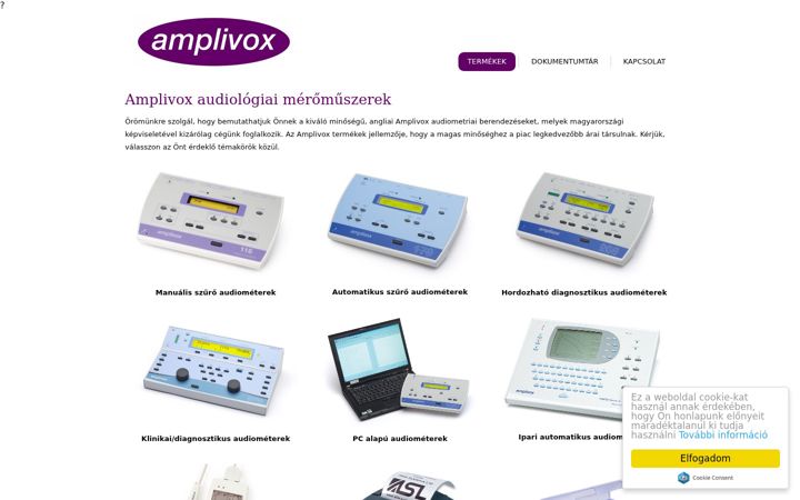 Screenshot of amplivox.hu