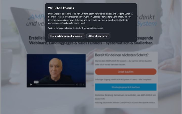 Screenshot of amplixor.com