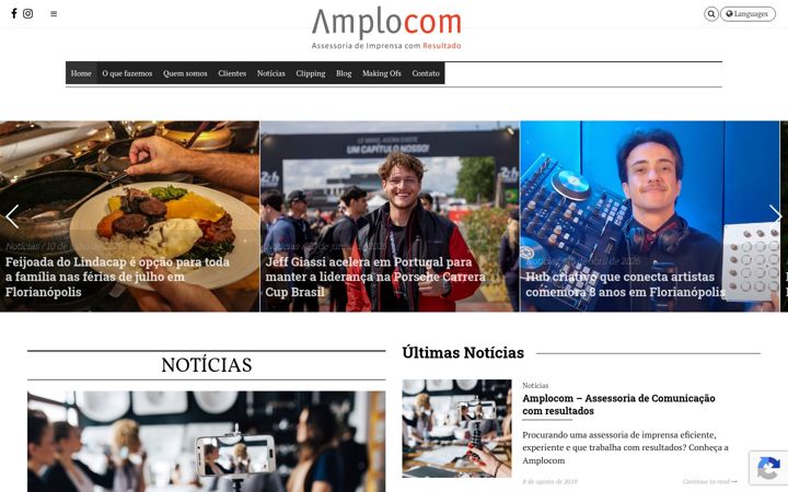 Captura de ecrã de amplocom.com.br