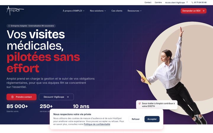 Screenshot of amploi.fr
