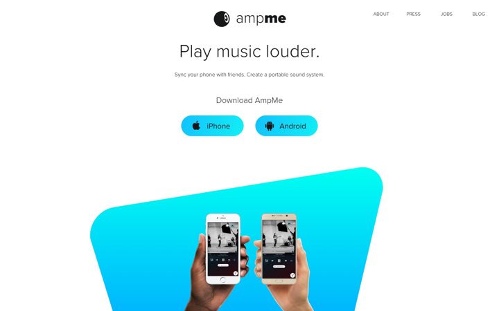 Screenshot of ampme.com