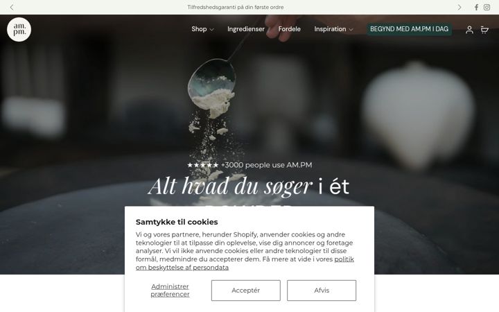 Screenshot of ampmshop.dk