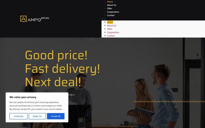 Screenshot of ampqpro.eu
