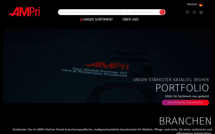 Screenshot of ampri.de
