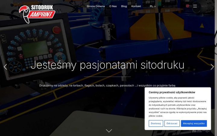 Screenshot of amprint.pl