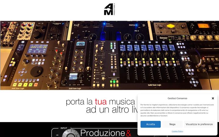 Screenshot of amproductions.it