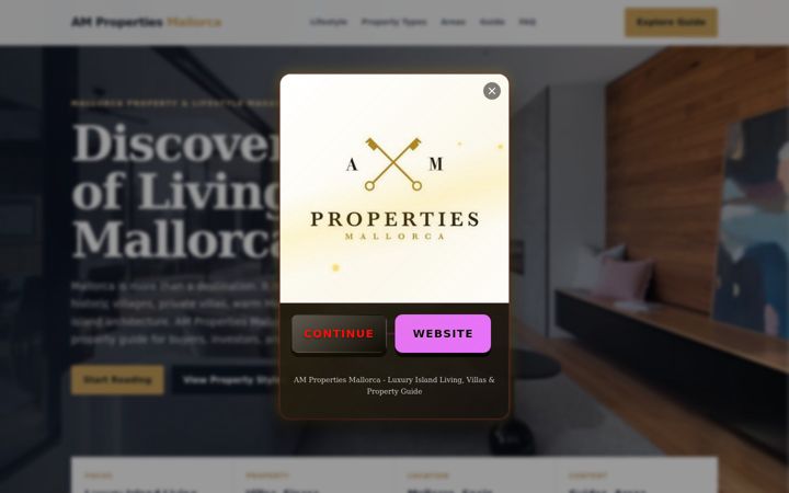 Screenshot of ampropertiesmallorca.com