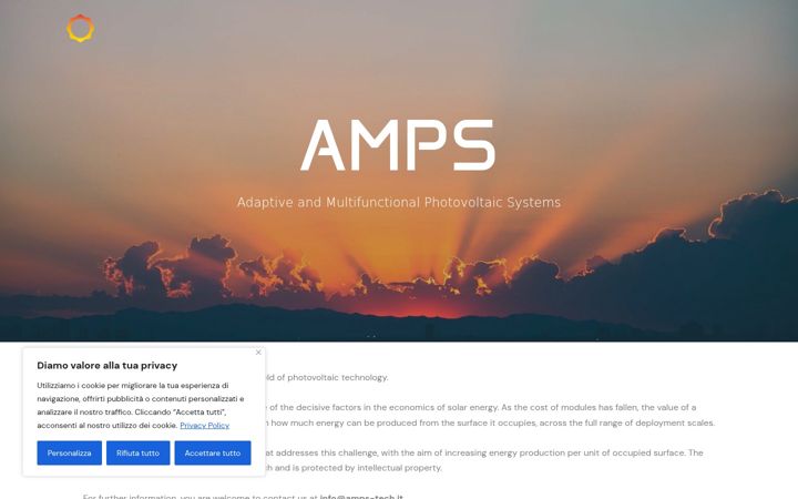 Screenshot of amps-tech.it