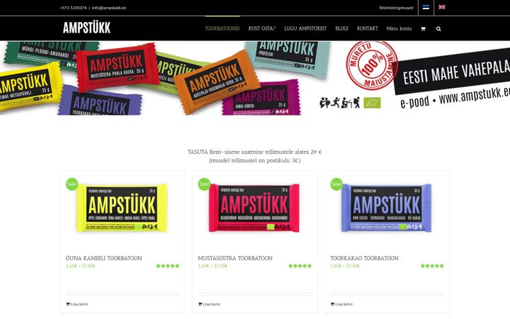 Screenshot of ampstukk.ee