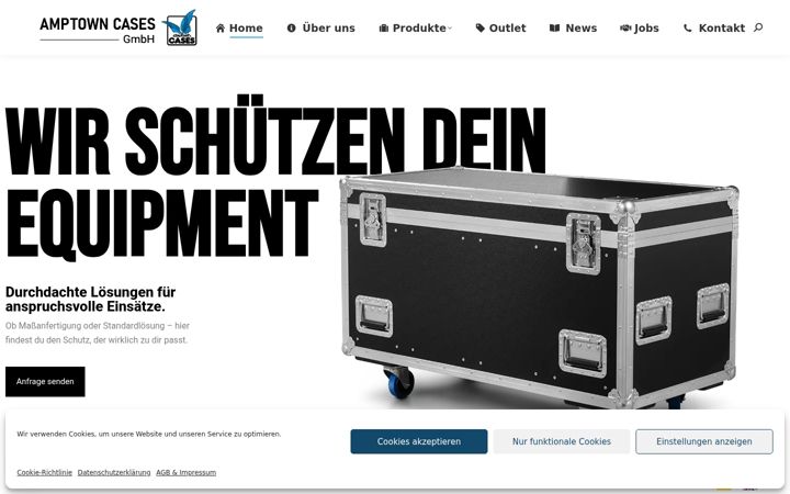Screenshot of amptown-cases.de