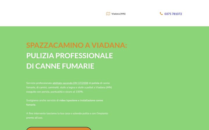 Screenshot of ampuliziespazzacamino.it