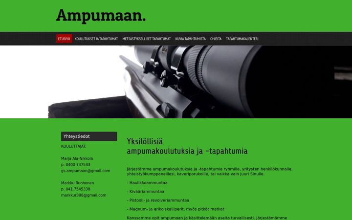 Screenshot of ampumaan.com