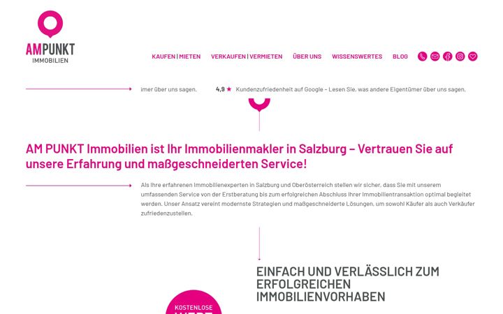Screenshot of ampunkt.immo