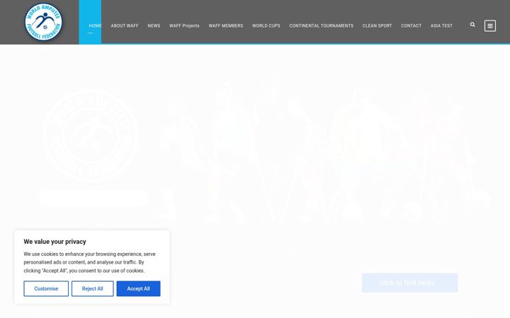 Screenshot of amputeefootball.org