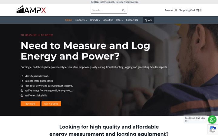Екранна снимка на ampx.co.za
