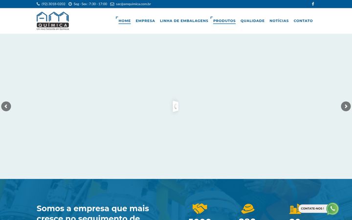 Captura de ecrã de amquimica.com.br