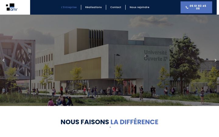 Screenshot of amr-france.fr