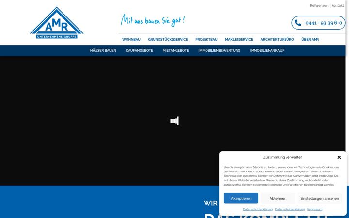 Screenshot of amr-wohnbau.de