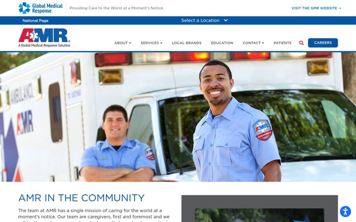 Screenshot of amr.net