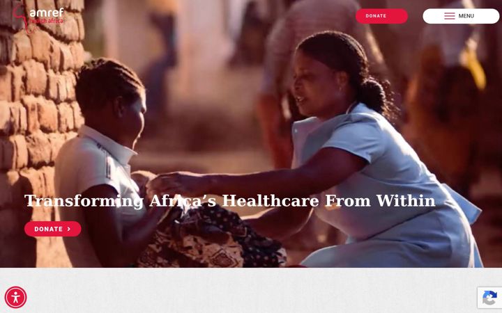 Screenshot of amrefusa.org