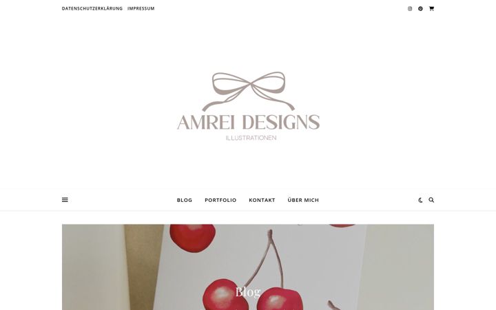 Screenshot of amreidesigns.de