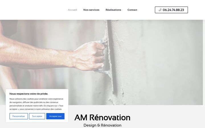 Screenshot of amrenovation-design.fr
