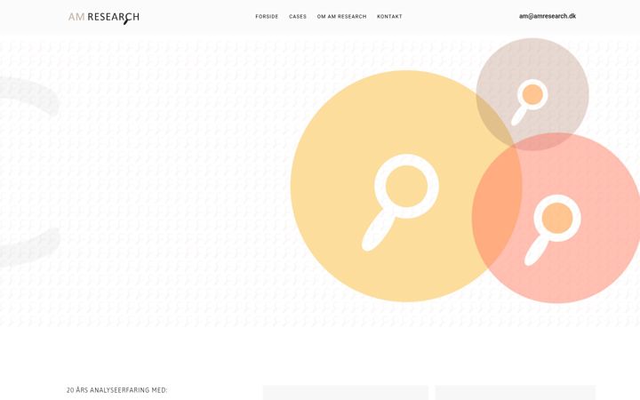 Screenshot of amresearch.dk