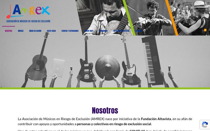 Screenshot of amrex.org
