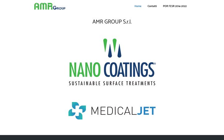 Screenshot of amrgroup.it