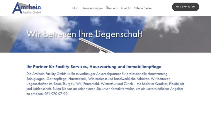 Ekrano kopija amrhein-facility.ch