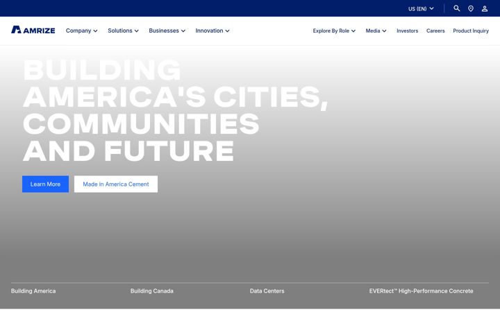 Screenshot of amrize.com