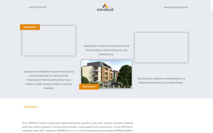 Screenshot of amrobud.com