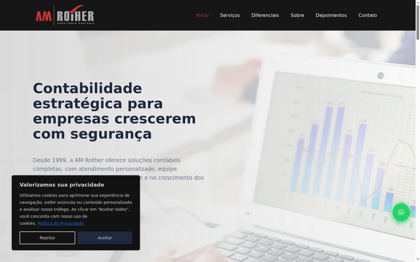 Captura de pantalla del banner de consentimiento mostrado antes de cualquier interacción