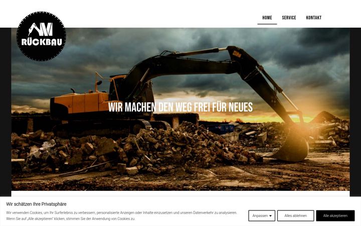 Screenshot of amrueckbau.ch